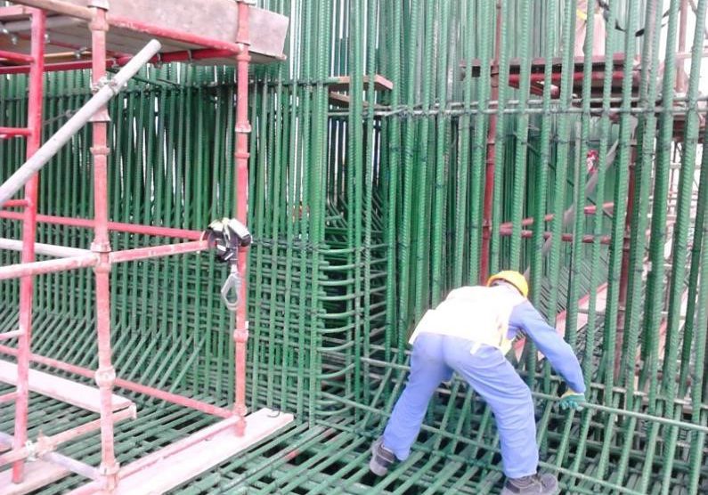 Steel Reinforcement Fixing Works for Mega Reservoir