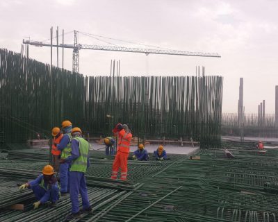 Steel Reinforcement Fixing Works for Mega Reservoir