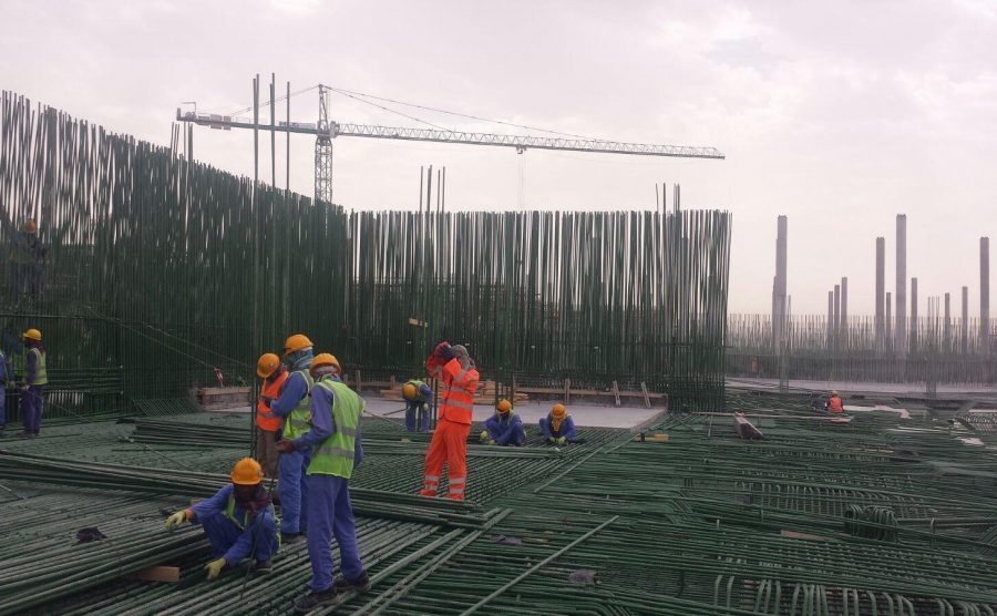 Steel Reinforcement Fixing Works for Mega Reservoir